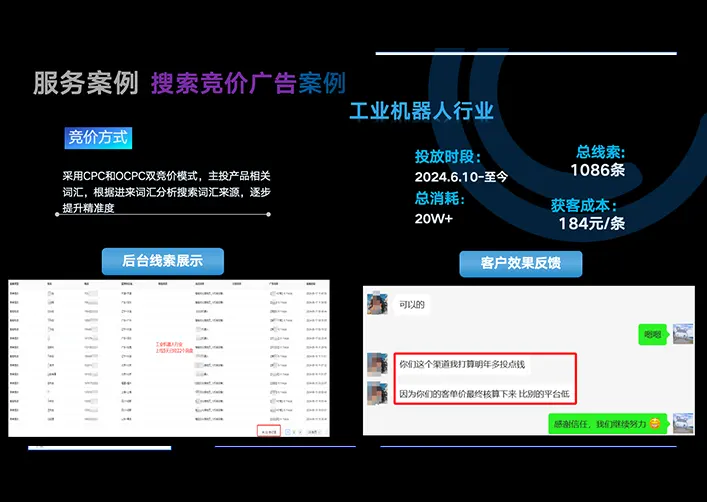 搜索竞价广告案例